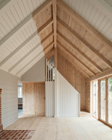 Sanierung einer Holzh�tte von Johansen Skovsted Arkitekter