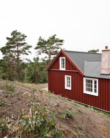 Sanierung einer Holzh�tte von Johansen Skovsted Arkitekter