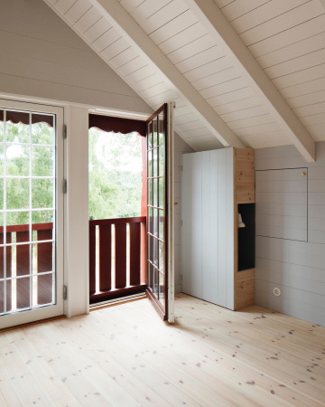 Sanierung einer Holzhtte von Johansen Skovsted Arkitekter