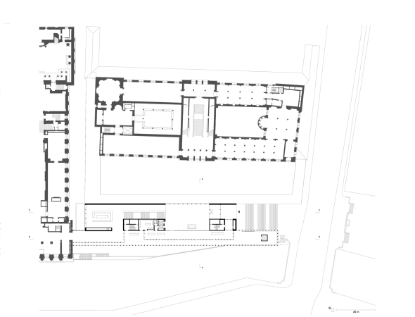 Grundriss Ebene 2, Hauptgeschoss (Originalma�stab 1:500)