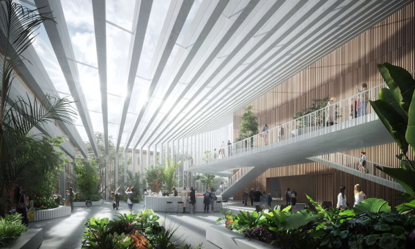 2. Preis: Henning Larsen Architects mit Nagata Acoustics, dUCKS Sceno und Buro Happold