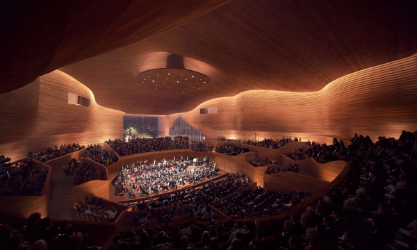 2. Preis: Henning Larsen Architects mit Nagata Acoustics, dUCKS Sceno und Buro Happold