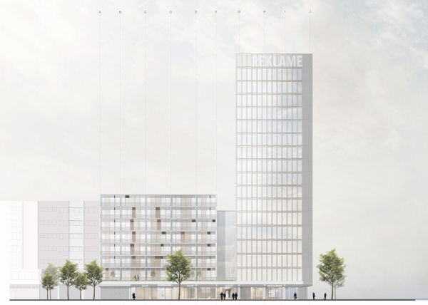 Ein 2. Preis: blauraum Architekten, Hamburg, Ansicht S�d