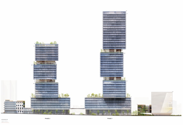 2. Preis: 2Portzamparc, Paris, Ansicht