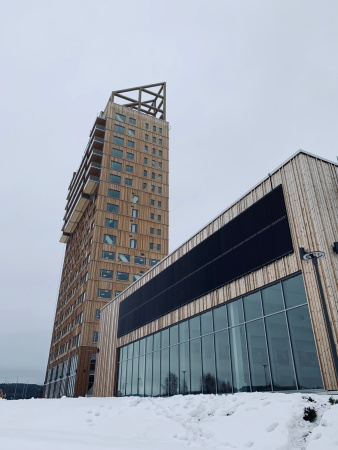 Hochhaus in Norwegen von Voll Arkitekter