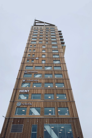 Hochhaus in Norwegen von Voll Arkitekter