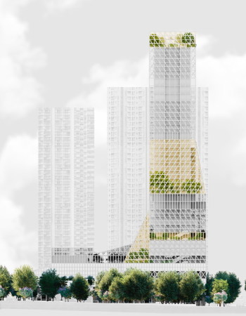 Mecanoo planen Hochhaus in Shenzhen