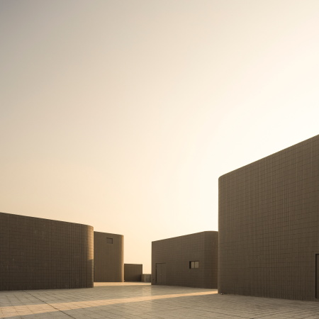 Die Einhausungen der Fahrsthle wurden skulptural gestaltet.