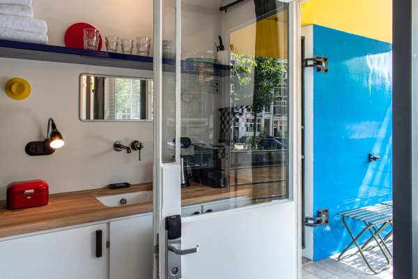 Zimmer 204: Hortusbrug am Botanischen Garten, Nieuwe Herengracht. Klappbrcke, Baujahr 1956, Architekt Dirk Sterenberg.