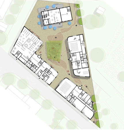 2. Preis: raupach architekten / kunze seeholzer architekten (Mnchen) + landschaftsentwicklung kroitzsch
