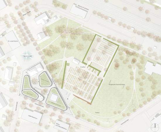 1. Preis: Auer Weber (Mnchen) + Grabner Huber Lipp Landschaftsarchitekten (Freising)