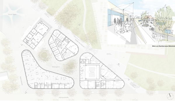 1. Preis: Auer Weber (Mnchen) + Grabner Huber Lipp Landschaftsarchitekten (Freising)