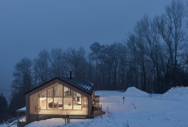 Anerkennung Kategorie Auer Landes: Haus am Eulenwald; Planung: Philipp Berktold Architekten, HELENA WEBER Architektin, Dornbirn; Ausfhrung: Kaspar Greber Holz- u. Wohnbau, Bezau