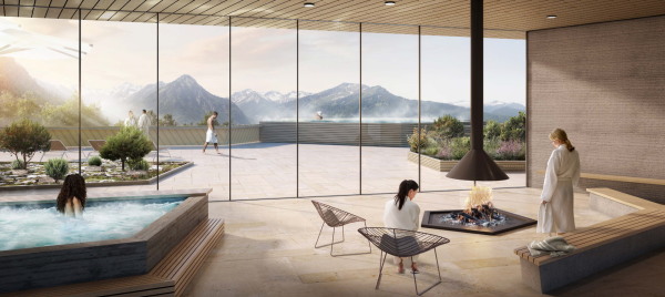 2. Preis: Behnisch Architekten (Mnchen) - Visualisierung Pool und Sauna
