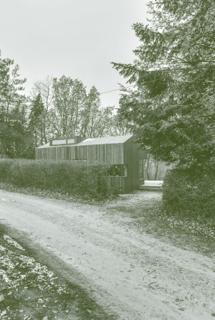 Htte in Brandenburg, fotografiert von Max Lautenschlger