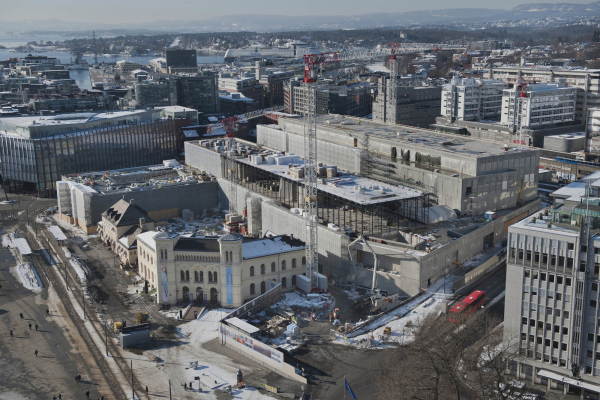 Baustelle im Februar 2018