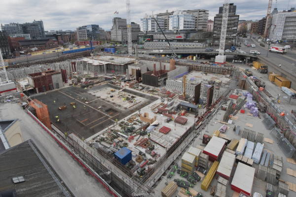 Baustelle im April 2016