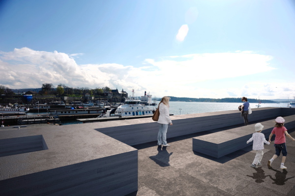 Visualisierung. Das Dach soll begehbar sein.