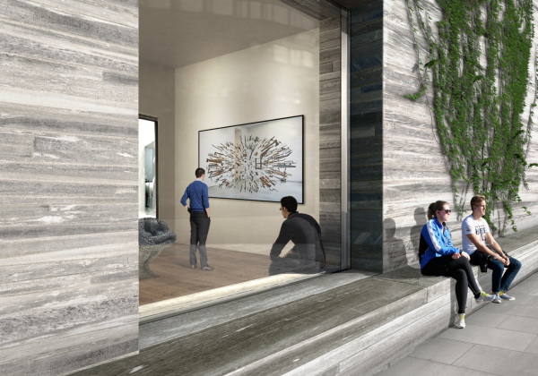 Visualisierung im Innenhof