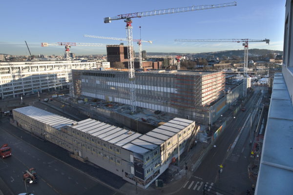 Baustelle im Januar 2018