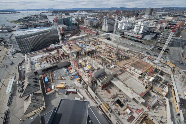 Baustelle im April 2017