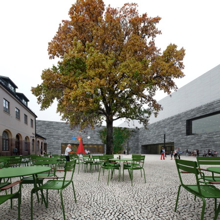 Visualisierung Piazetta im Innenhof