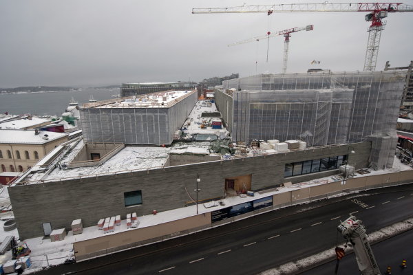 Baustelle im Winter 2019