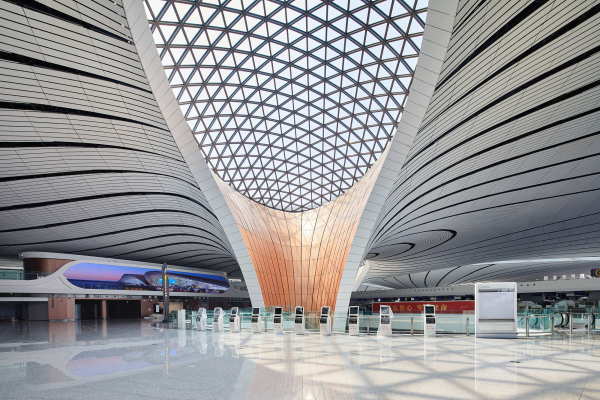 Flughafen von Zaha Hadid in Peking