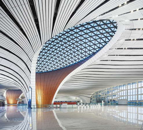 Flughafen von Zaha Hadid in Peking
