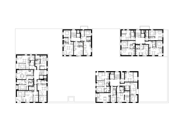 Apartmentkomplex von ov-a in Tschechien