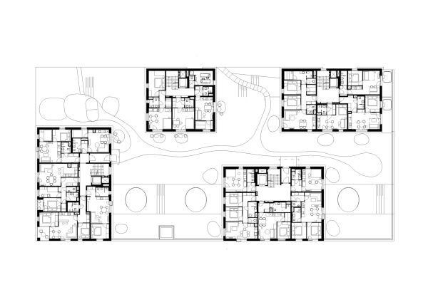 Apartmentkomplex von ov-a in Tschechien