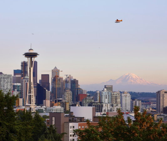 Die Space Needle prgt die Skyline von Seattle seit ber 55 Jahren.