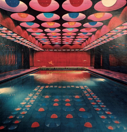 Schwimmbad im Spiegel-Verlagshaus von Verner Panton, Hamburg, 1969
