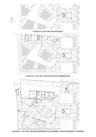 Bibliothek von Co-Architectes