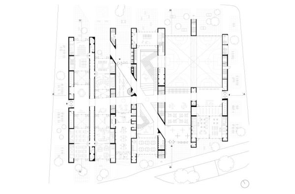1. Preis Non Scholae sed vitae discimus von Michael Hosch - Grundriss EG
