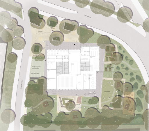 Anerkennung: DMWS Architekten + Susanne Raupach und hochC Landschaftsarchitekten
