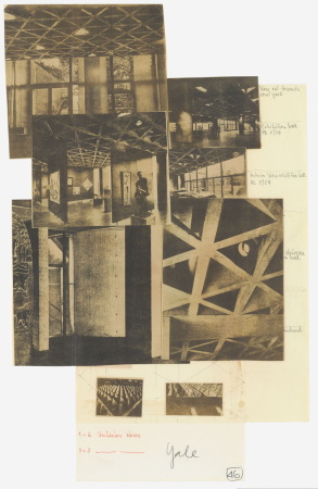 Collagen vom Layout aus dem Buch: Louis I. Kahn: Dokumentation Arbeitsprozesse, Yale University Art Gallery, New Haven, CT 1951  53