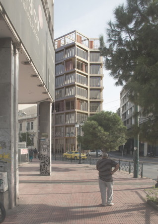 Ein Nachwuchspreis: An economy of means Residential transformation, Athen, TU Mnchen, Eva Hoffmann, Jonas Hamberger und Vanessa Salm