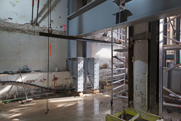 Aufnahme zur Zeit der Umbauarbeiten.