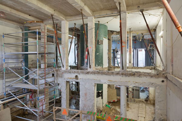 Aufnahme zur Zeit der Umbauarbeiten.