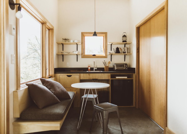 Klein, aber mit viel Ausblick: die Kabinen von innen.