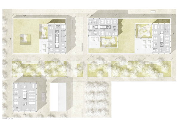 3. Preis: Max Dudler mit Planorama Landschaftsarchitektur, beide Berlin