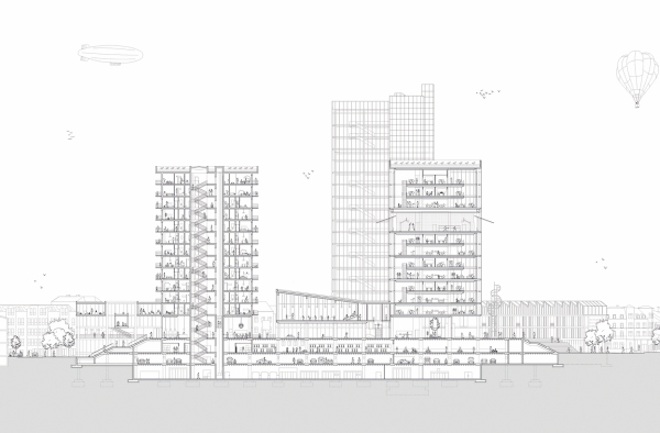 1. Platz: Stadthaus Bonn von Alexander Jerosch-Herold, Jakob Krauss, Micha Kretschmann