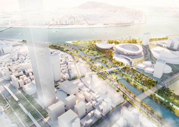 MVRDV planen Uferlandschaft in Seoul