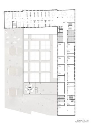 Eine Anerkennung: pfp architekten, Grundriss 3. Obergeschoss