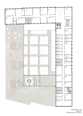 Eine Anerkennung: pfp architekten, Grundriss 2. Obergeschoss