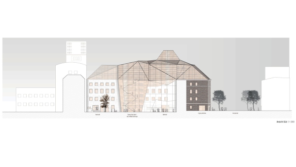 Eine Anerkennung: pfp architekten, Ansicht S�d