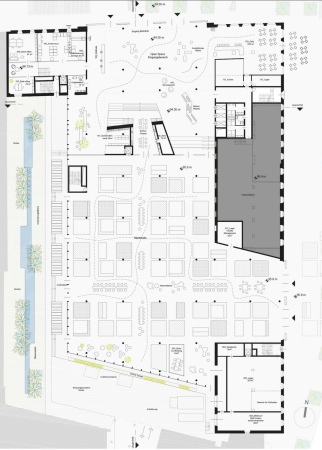 1. Preis: Cross Architecture, Grundriss Erdgeschoss