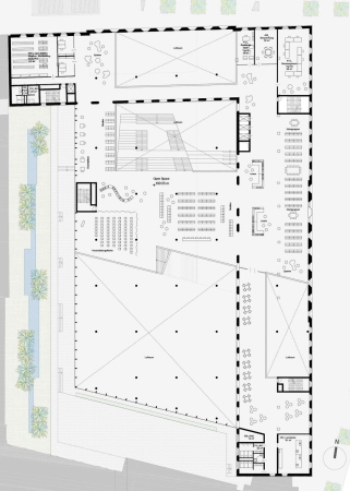 1. Preis: Cross Architecture, Grundriss 1. Obergeschoss