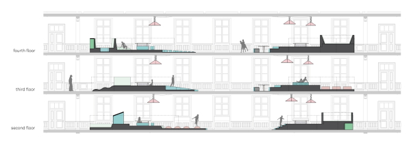 Schulhaus-Einbauten in Basel von ZMIK